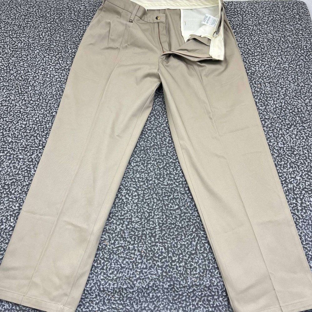 Timber Creek By Wrangler‎ Pants Men 36x30 Beige Khakis Straight Pleated Outdoor